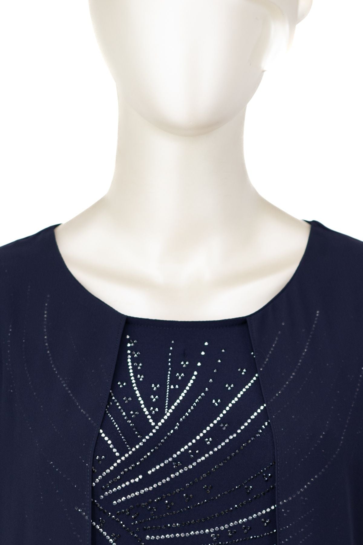 Kadın  Viskon Sandy Kumaş Şifon Anne Abiye Elbise Boydan Sanat Taşlı Tam Kalıp Likralı